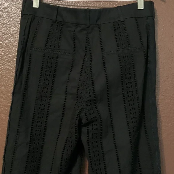 Veronica Beard Leta gaucho Women's Black Wide-Leg Pants - Picture 9 of 16